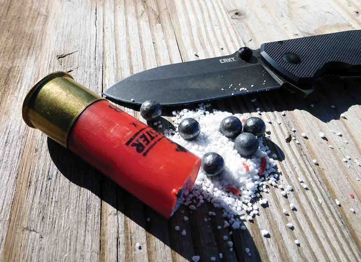 In a pinch, a person can use 0 Buck (not 00 Buck) to load the Crockett Rifle.